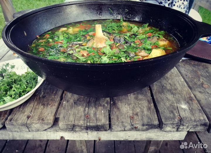 Казан чугунный 12 литров