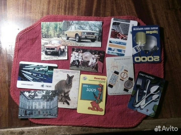 Календарики 100 штук СССР и Росси(набор)