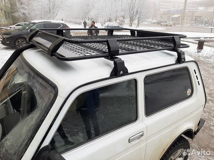 Багажник для Нива Экспедиционный, с сеткой