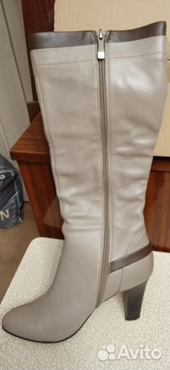 Сапоги женские демисезонные натуральная кожа 38 ра