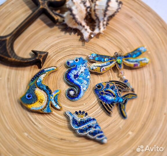 Броши ручной работы