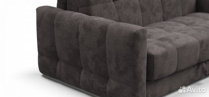 Диван boss Sleep велюр Alkantara серый