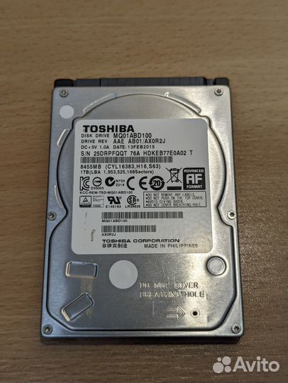 Жесткий диск Toshiba 1тб 2,5