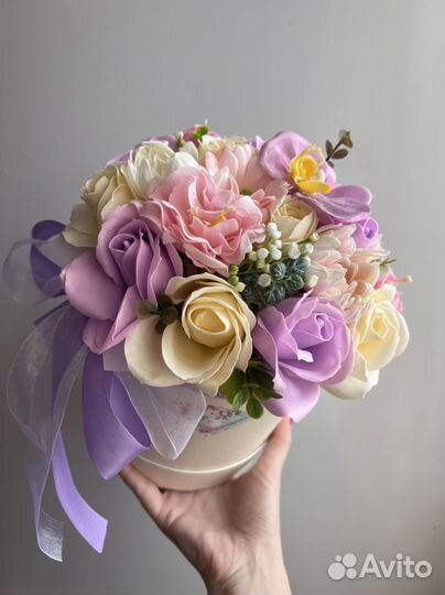 Букеты из мыльных роз