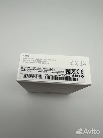 Apple оригинальное зарядное устройство USB-C 20W