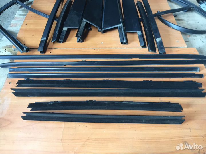 Bmw x3 e83 молдинги дверей стекол бархотки