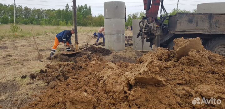 Колодец за 1 день. Бурение