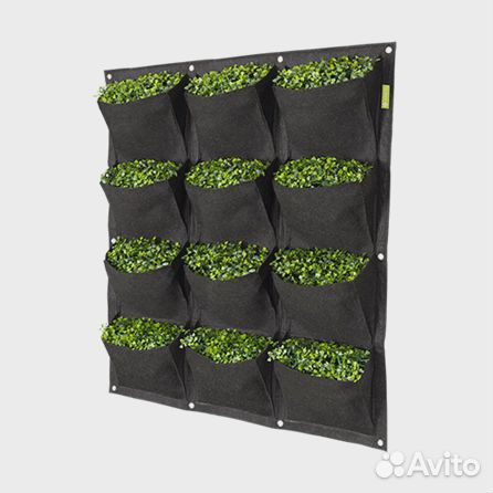 Текстильная стена с корманами PROpot wall 12