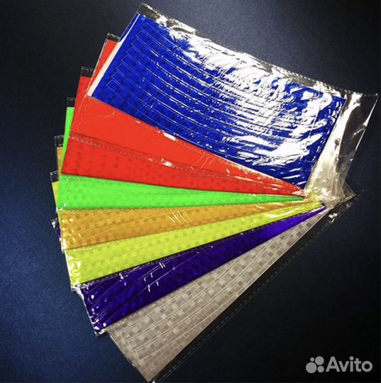 Светоотражающие наклейки на обод колеса