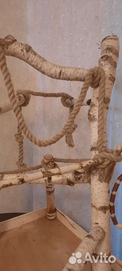 Игровой стенд для попугая на заказ