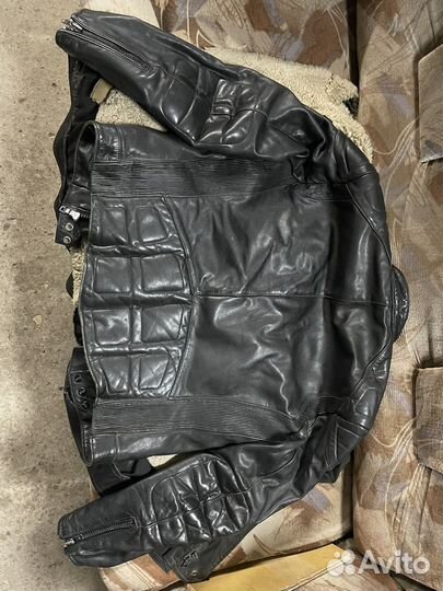 Мотокуртка кожанная