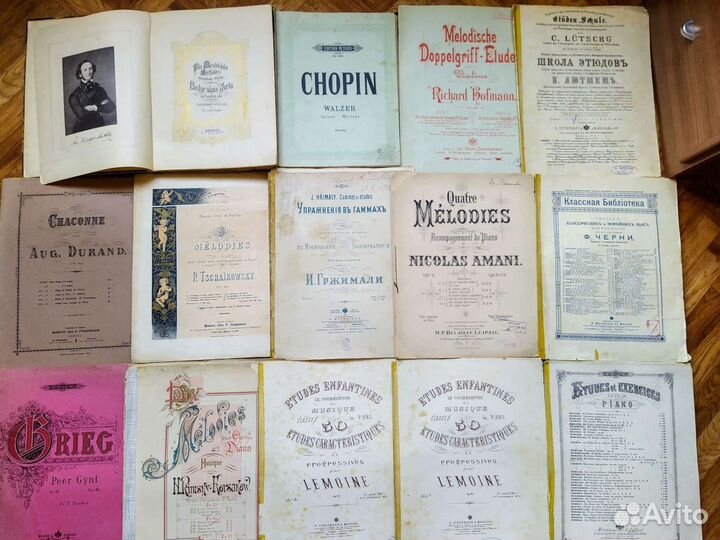 Ноты для фортепиано XIX - XX век