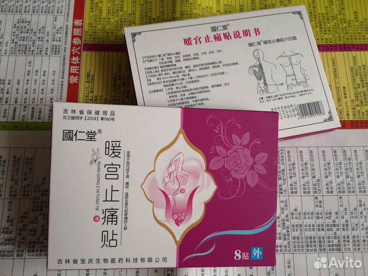 Гинекологические пластыри Согревает и обезболивает