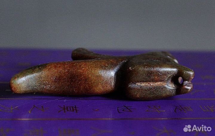 Древняя фигурка «Птица» Нефрит Хуншань