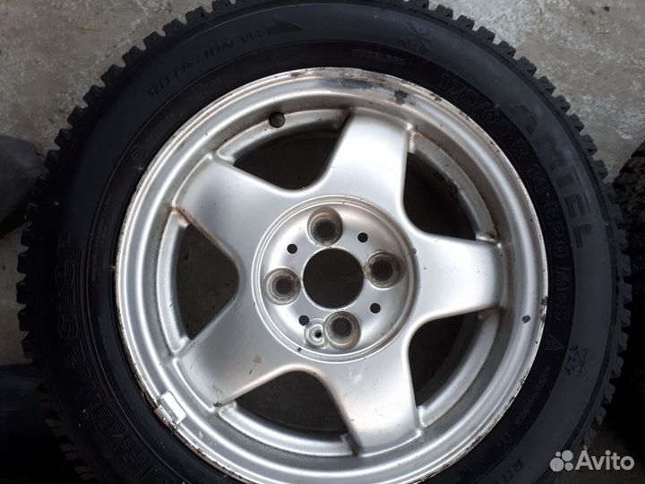 Литые диски r14 на ваз с зимней резиной