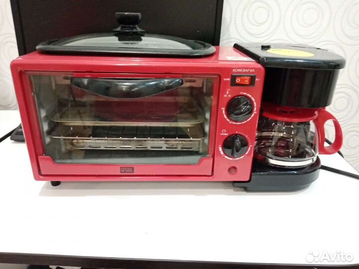 Мини печь с кофеваркой бу