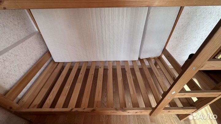 Двухъярусная кровать IKEA с матрасом