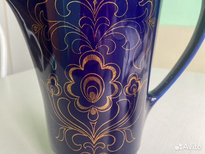 Кувшин чайник кобальт бронницы СССР