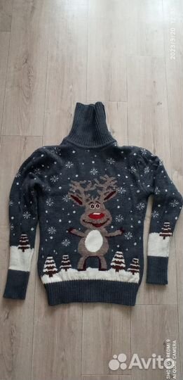 Зимний детский свитер