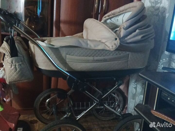Коляска 2 в 1 эко кожа
