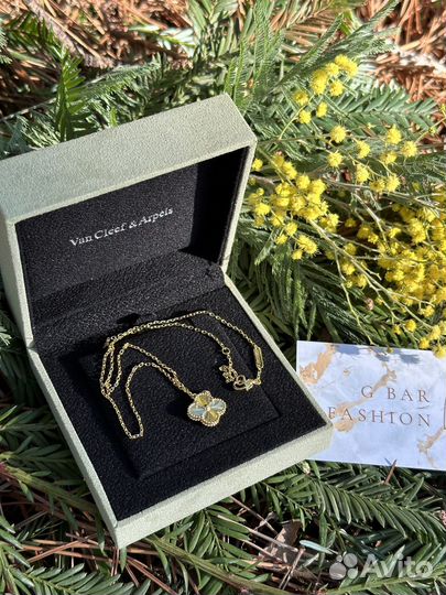 Кулон подвеска клевер van cleef
