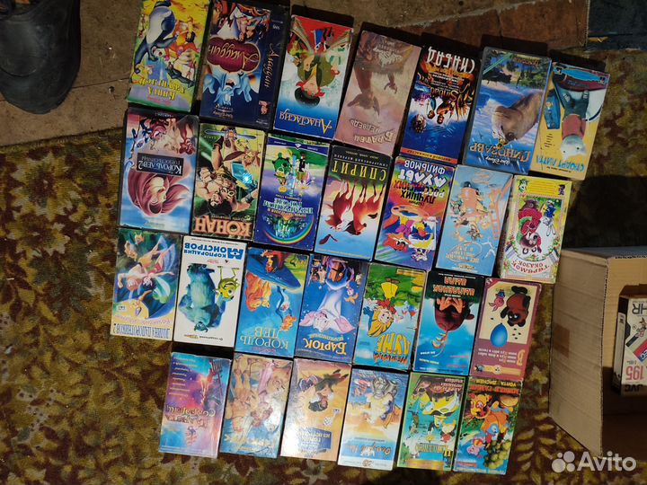 Видеокассеты детские мультфильмы 1990е