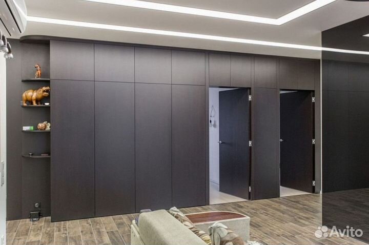 Скрытые двери под отделку