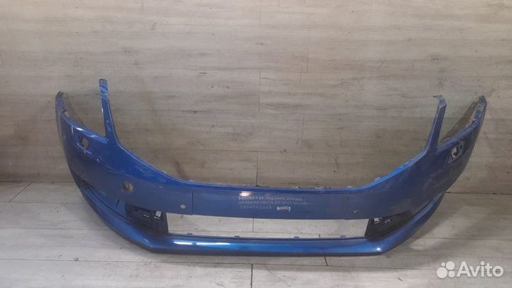 Бампер передний под парктроники и омыватели Skoda