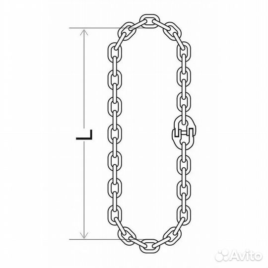 Строп цепной универсальный кольцевой - Тип усц 10