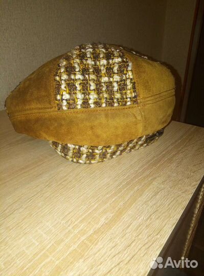 Берет натуральная замша