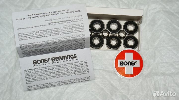 Подшипники 608Z (ролики, самокат) Bones Swiss