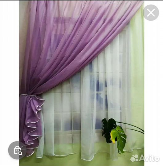 Шторы готовые новые. Кухонные. В наличии