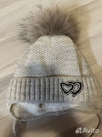 Комплект шапка и шарф для девочки