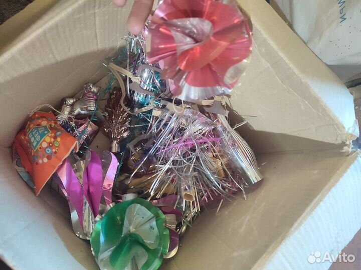 Елочные игрушки СССР стекло, винтаж