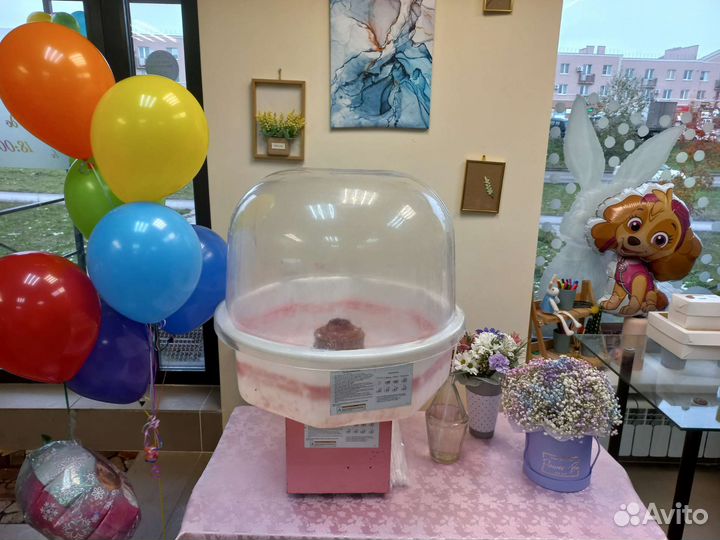 Сладкая сахарная вата на праздник