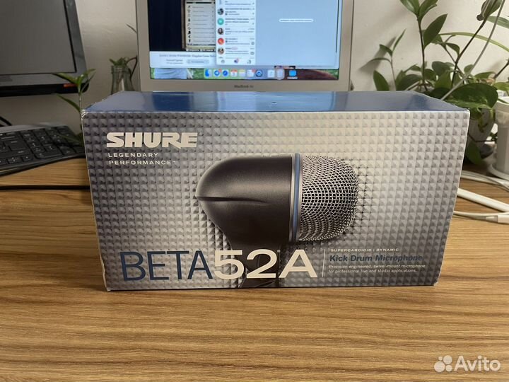 Микрофон Shure Beta 52A. Оригенал — Мексика