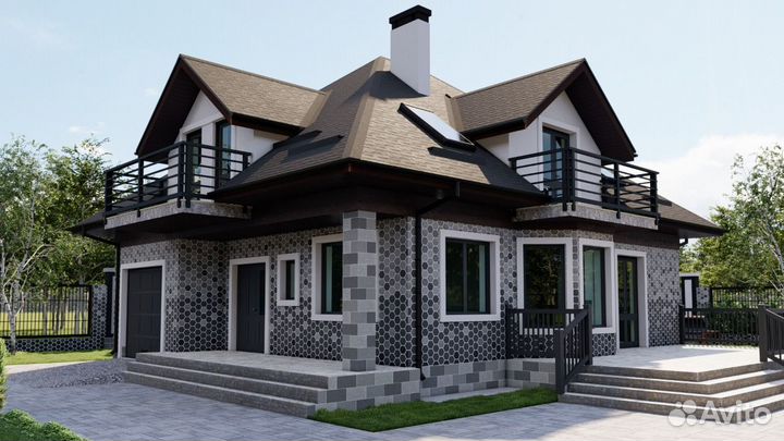 Облицовка домов из сибита