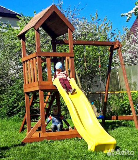 Детская деревянная площадка