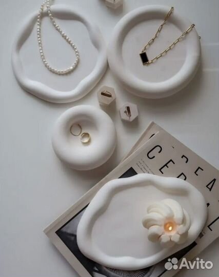 Поднос для украшений, свечей, подставка