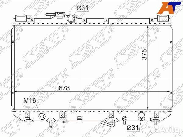 Радиатор toyota vista