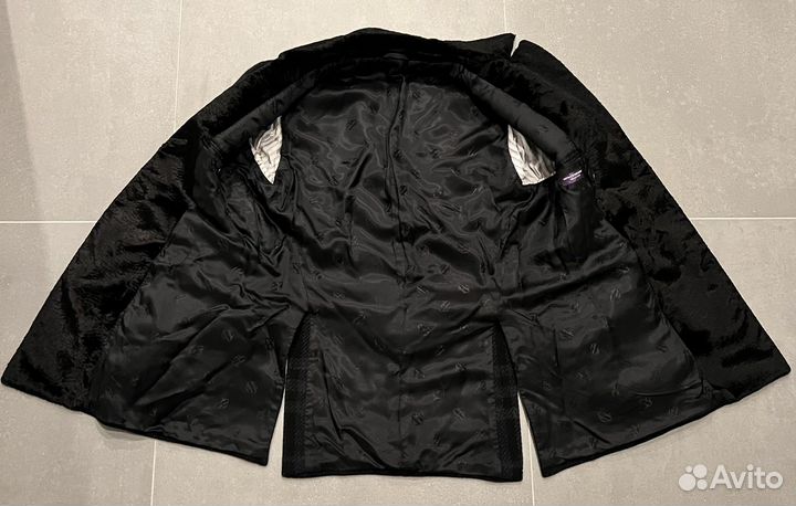 Пальто мужское короткое синее