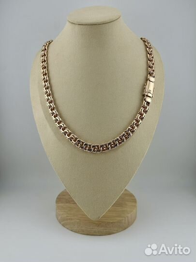 Цепь бисмарк мужская браслет и крест