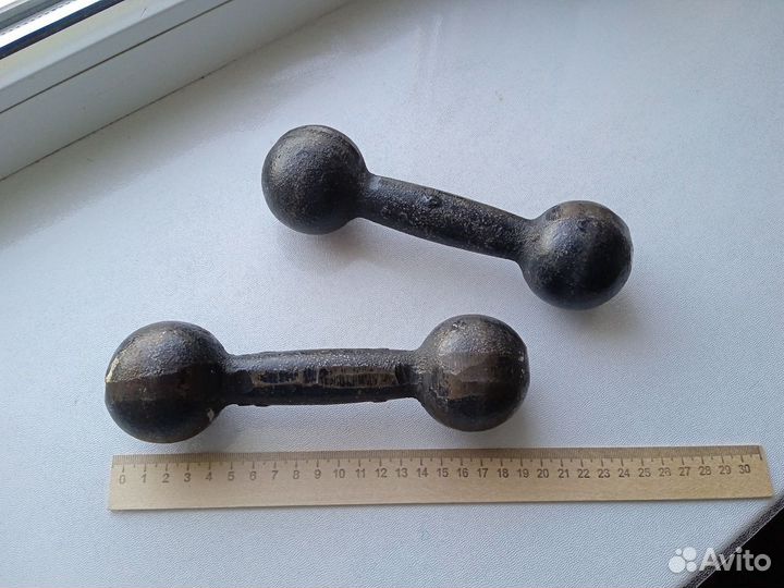 Пара гантелей СССР по 1.5кг