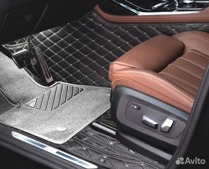 3D Коврики Audi Салон Багажник из Экокожи