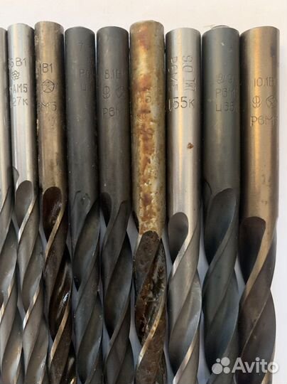 Сверла СССР набор 19шт от 1 до 10 через 0.5