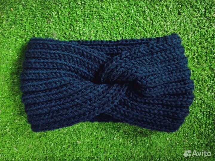 Повязка на голову шерстяная