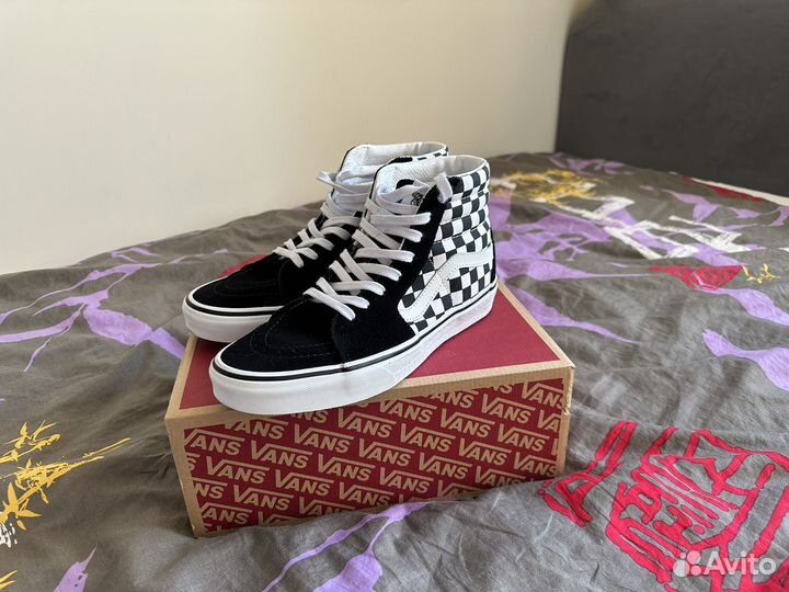 Кеды Vans sk8 hi, размер в фото