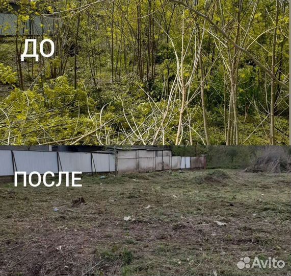 Расчистка участков. Спил деревьев. Покос травы
