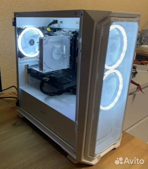 Новый Кулер/вентилятор RGB для корпуса белый 120mm