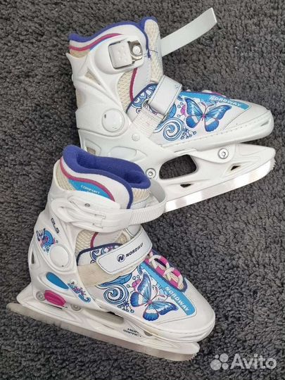 Коньки детские раздвижные 27-30 размер